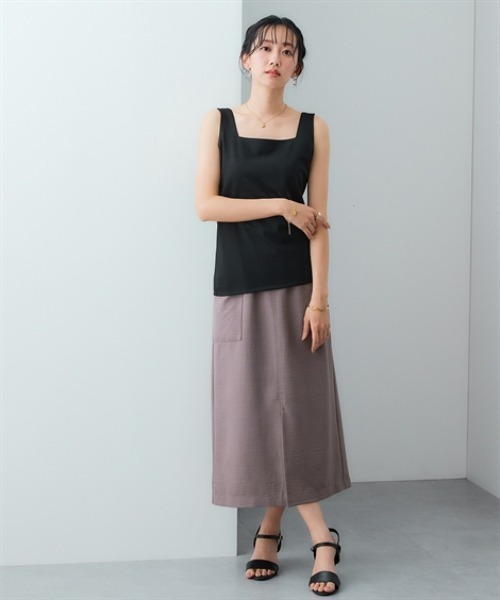 7days Life Styling タンクトップ ノースリーブ 「選べる首元デザイン