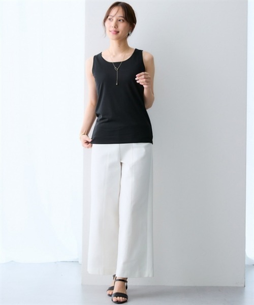 7days Life Styling タンクトップ ノースリーブ 「選べる首元デザイン
