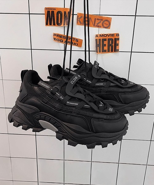 黒スニーカーのみ出品ページ shoes365 スニーカー 「SHOES 365」厚底ダッドスニーカー メンズ