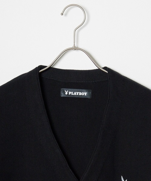 PLAYBOY（プレイボーイ） カーディガン RABBIT V-NECK CARDIGAN