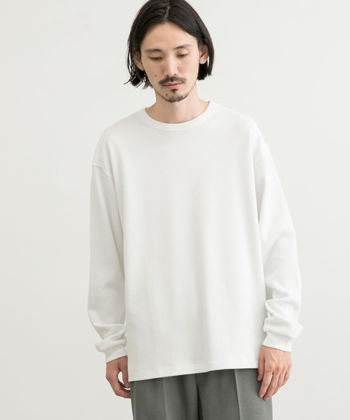 「URBAN RESEARCH」 長袖Tシャツ MEDIUM ホワイト メンズ_画像7