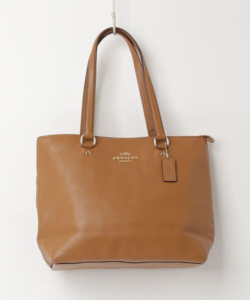 COACH ブラウンロゴトートバッグ COACH ブラウン ロゴ トートバッグ - メルカリ