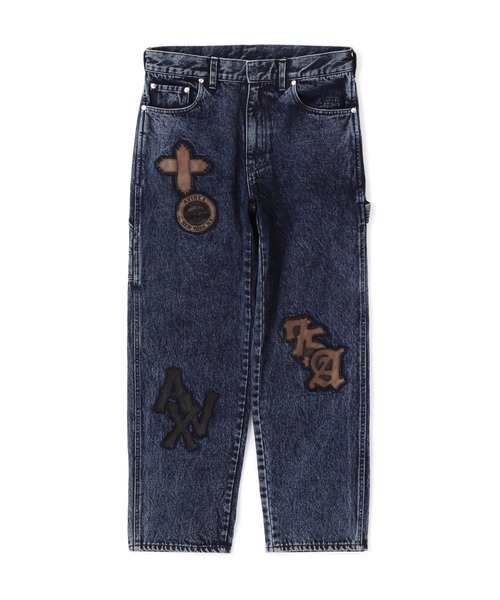 【送料無料】AVIREX アビレックス デニムオールインワン チェーンステッチ 直営店限定》STRETCH DENIM POCKET PANTS / ストレッチ デニム