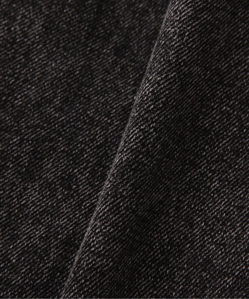 ワイドパンツ ジーンズ LEATHER PATCH DENIM PANTS / レザーパッチ デニムパンツ / AVIREX / アヴィレックスの画像