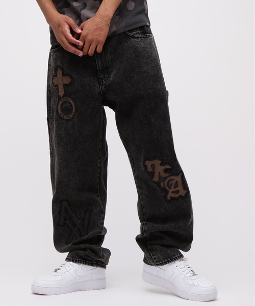 AVIREX ジーンズ LEATHER PATCH DENIM PANTS / レザーパッチ