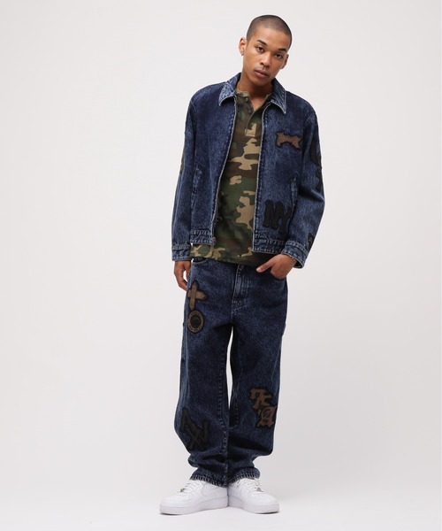 AVIREX（アヴィレックス） ジーンズ LEATHER PATCH DENIM PANTS