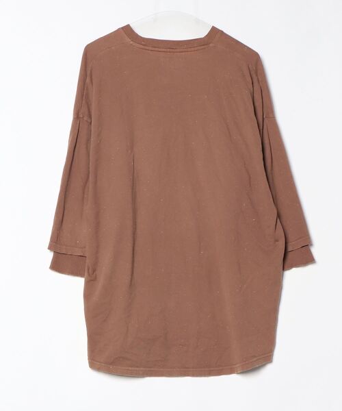 「glamb」 7分袖Tシャツ 3 ブラウン メンズ