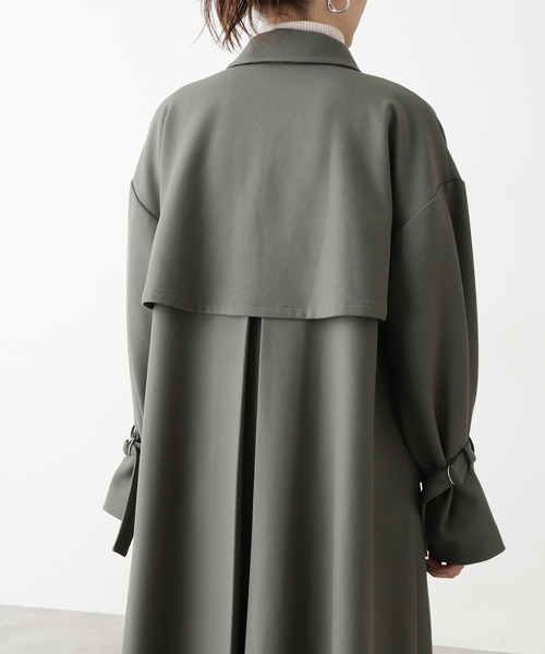 「N.（N. Natural Beauty Basic）」 ステンカラーコート MEDIUM カーキ レディース_画像2