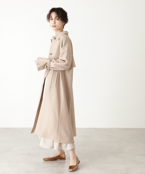 「N.（N. Natural Beauty Basic）」 ステンカラーコート MEDIUM カーキ レディース_画像6