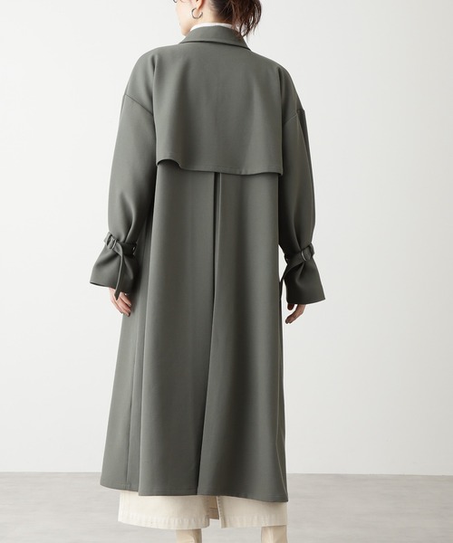 「N.（N. Natural Beauty Basic）」 ステンカラーコート MEDIUM カーキ レディース_画像8