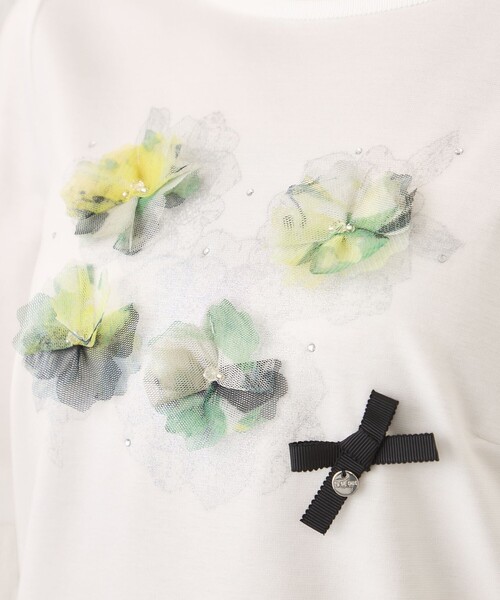 TO BE CHIC（トゥー ビー シック） tシャツ 半袖 ぼかしフラワー