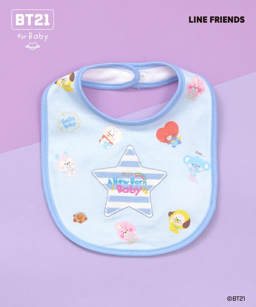KP BOY（ケーピーボーイ） スタイ よだれかけ 「BT21」総柄スタイ
