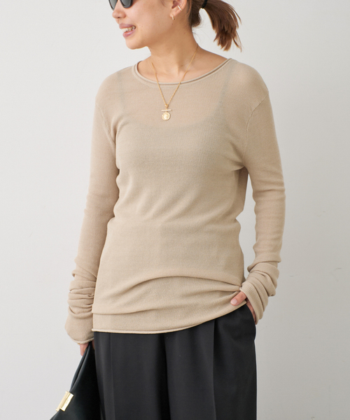 ニット セーター 「KALLMEYER/カルメイヤー」Cierra Waffle Knit (LS) レディース
