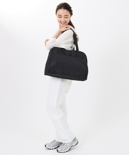 LeSportsac ブラック ナイロン ラージ ボストン 2way 大容量 LeSportsac ボストンバッグ SMALL CARRYALL DUFFLE リサイクルド