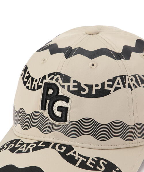 PEARLY GATES キャップ 帽子 「PEARLY GATES」ウェーブロゴ