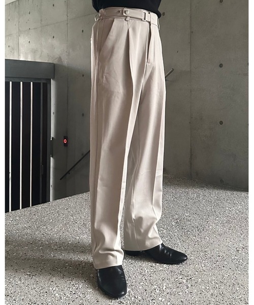 Otte パンツ センタープレスサイドボタンスラックス メンズ レディース