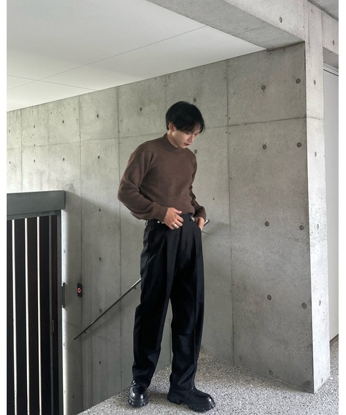 Otte パンツ センタープレスサイドボタンスラックス メンズ レディース