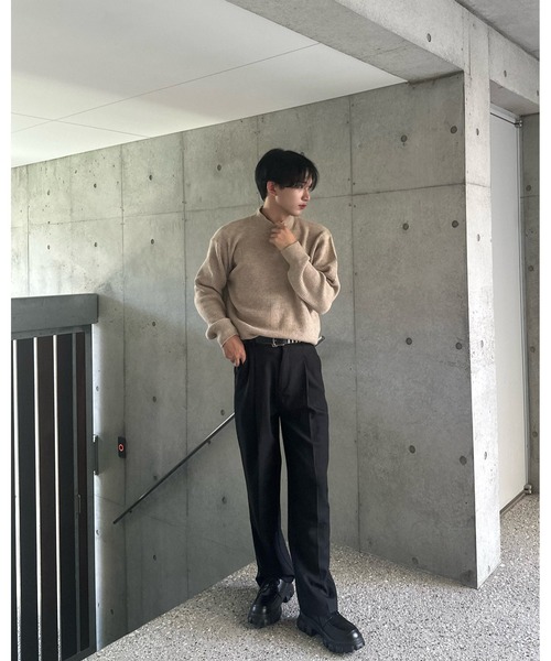 Otte パンツ センタープレスサイドボタンスラックス メンズ レディース