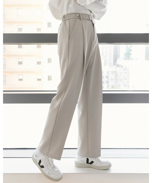 Otte パンツ センタープレスサイドボタンスラックス メンズ レディース