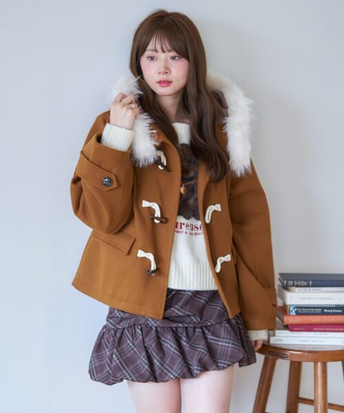 クリッツア　レディースダッフルコート RUIRUE BOUTIQUE ダッフルコート コート ウール100