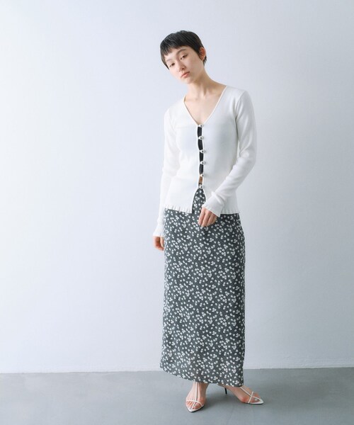 CODE A カーディガン metal buttons knit cardigan レディース