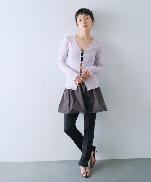 CODE A カーディガン metal buttons knit cardigan レディース