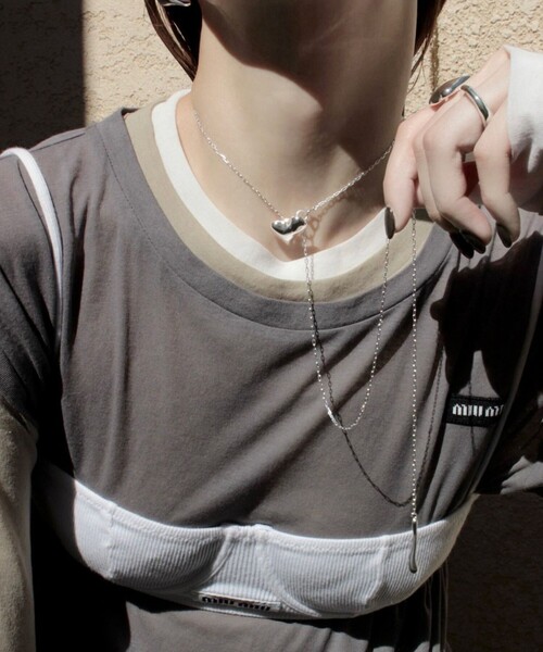 Soierie（ソワリー） ネックレス 「Soierie」Distort heart ネックレス