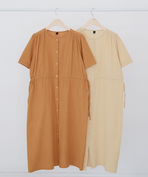 「Isn't She?」 半袖ワンピース FREE ベージュ レディース_画像4