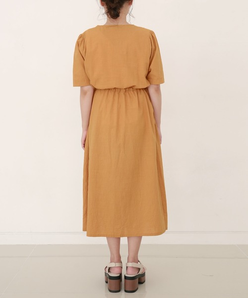 「Isn't She?」 半袖ワンピース FREE ベージュ レディース_画像6