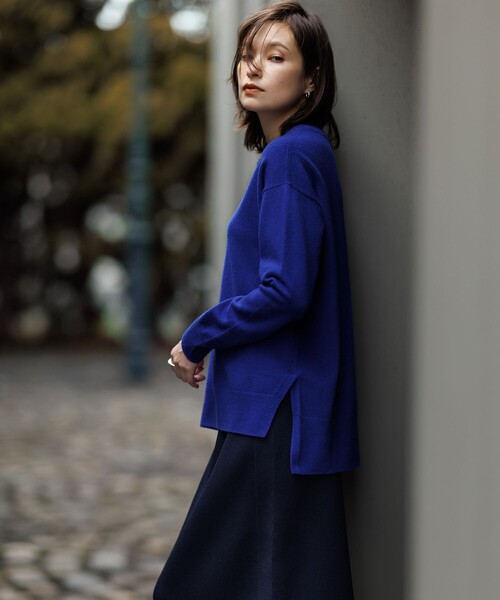 ICB（アイシービー） ニット セーター ソフトカシミヤミックス クルー