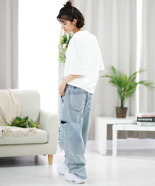 「X-girl」 半袖Tシャツ M ホワイト レディース_画像6