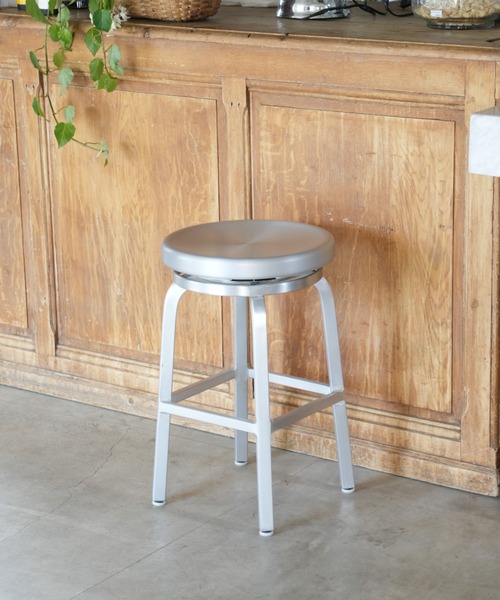 ダルトンALUMINIUM ROUND STOOL M シルバー DULTON（ダルトン） 家具 ALUMINIUM ROUND STOOL M/アルミニウム