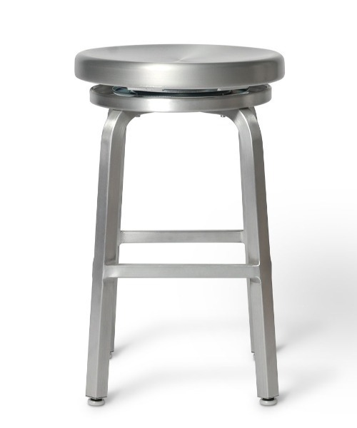 ダルトンALUMINIUM ROUND STOOL M シルバー DULTON（ダルトン） 家具 ALUMINIUM ROUND STOOL M/アルミニウム