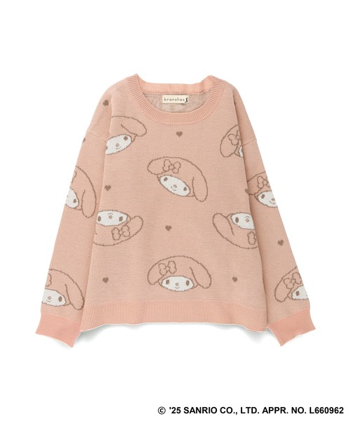 sanrio（サンリオ） ニット セーター 「サンリオキャラクターズ」総柄