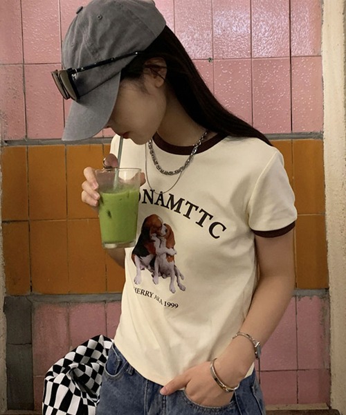 「GLAMOROUS JANE」 半袖Tシャツ FREE アイボリー レディース_画像7