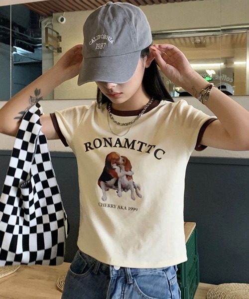 「GLAMOROUS JANE」 半袖Tシャツ FREE アイボリー レディース_画像9