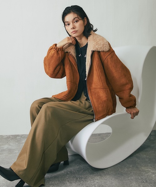 SMILE ORCHID（スマイルオーキッド） ムートンコート ボアコート