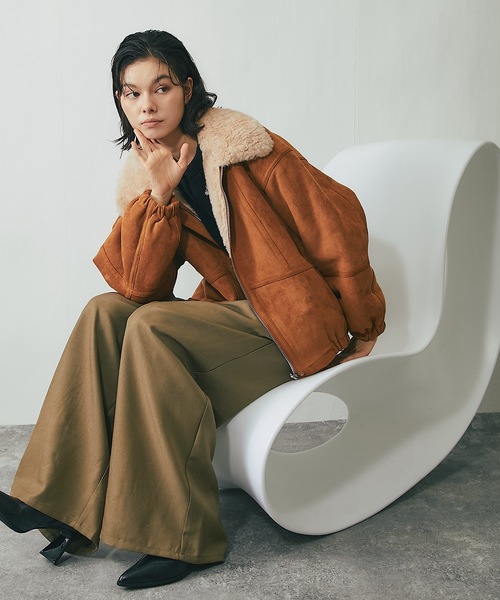 SMILE ORCHID（スマイルオーキッド） ムートンコート ボアコート