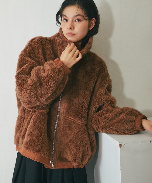 SMILE ORCHID（スマイルオーキッド） ムートンコート ボアコート