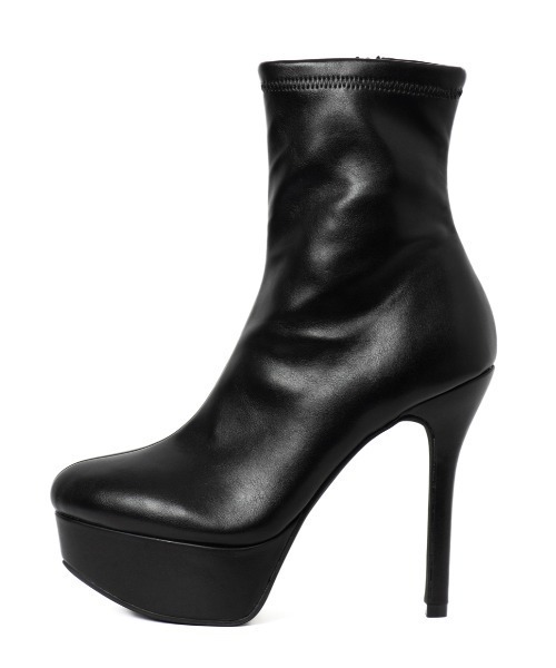 R＆E ブーツ 「25AW新作」「R＆E」Highピンヒールストレッチショート