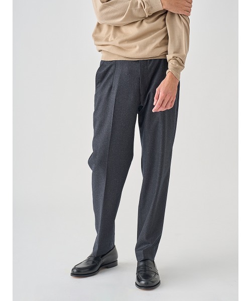 JOHN SMEDLEY（ジョンスメドレー） パンツ SUPER120's サキソニー