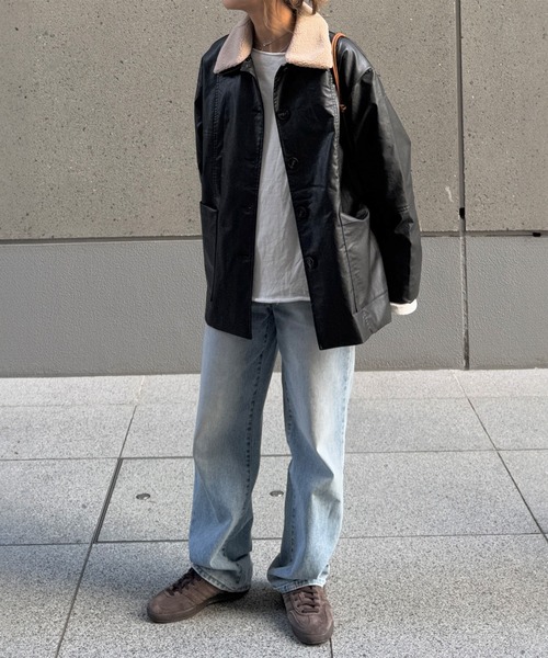 I-SOOK（アイスー） レザージャケット ライダース ボアカラーレザー