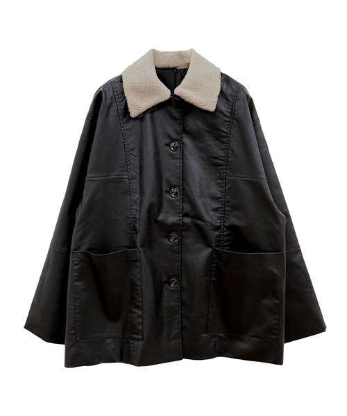 eytys ボアレザージャケット 値下げしました！ I-SOOK（アイスー） レザージャケット ライダース ボアカラーレザー