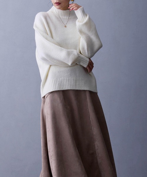 NICOLE white（ニコルホワイト） ニット セーター ハイネックニット