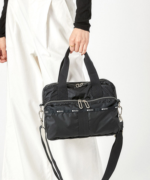 新品未使用️★LeSportsac ショルダーバッグ 2way LESPORTSACレスポショルダーバッグ持ち手付きブラック LeSportsac