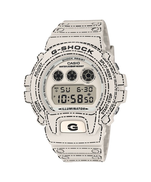 G-SHOCK DW-6900デジタル腕時計 イルミネーター ダイヤモンド風 G
