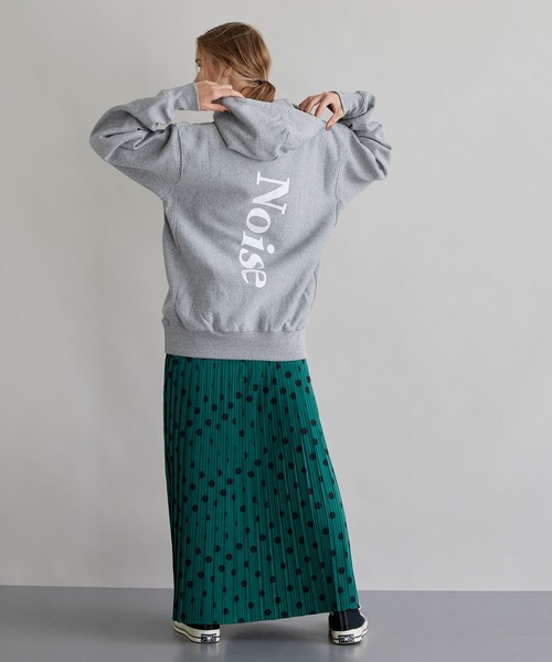 「NOISE MAKER」 プリーツスカート 36 グリーン レディース_画像3