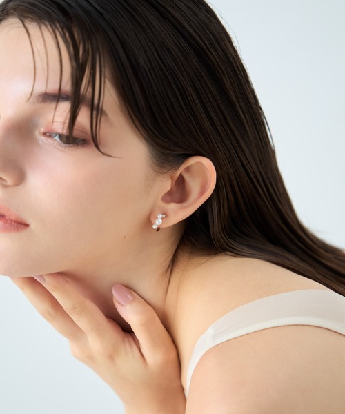 ete（エテ） ピアス 「Winter Treat｜VERY MERRY」 パール/ビジュー