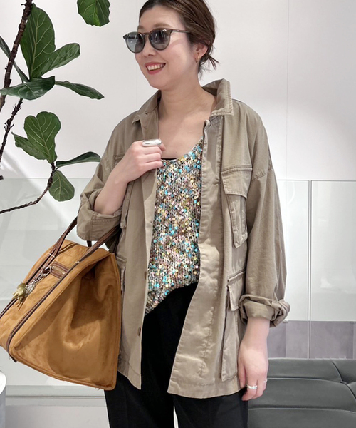 FRAMeWORK（フレームワーク） ミリタリージャケット FREE モカ