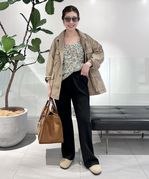 FRAMEWORK ミリタリージャケット フリーサイズ FRAMeWORK（フレームワーク） ミリタリージャケット FREE モカ